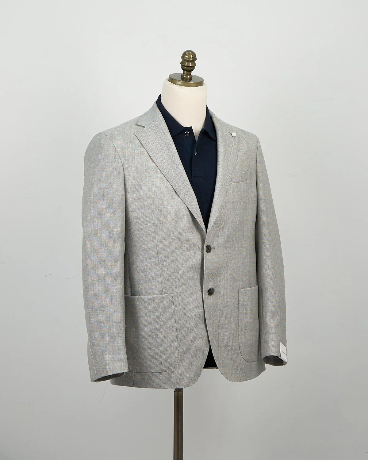 Essential Hopsack Silver Wool Blazer