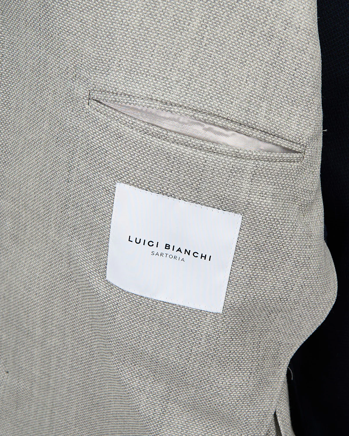 Essential Hopsack Silver Wool Blazer - Image 8