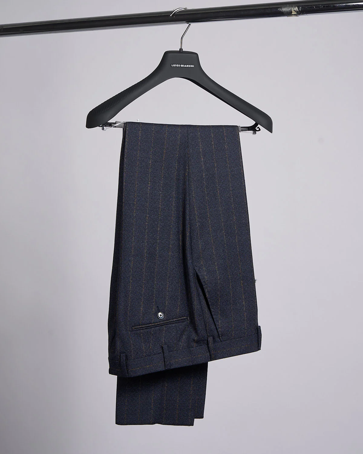 Flocked Stripe Wool Stretch Flannel Soft 'Dream' Suit - Image 8