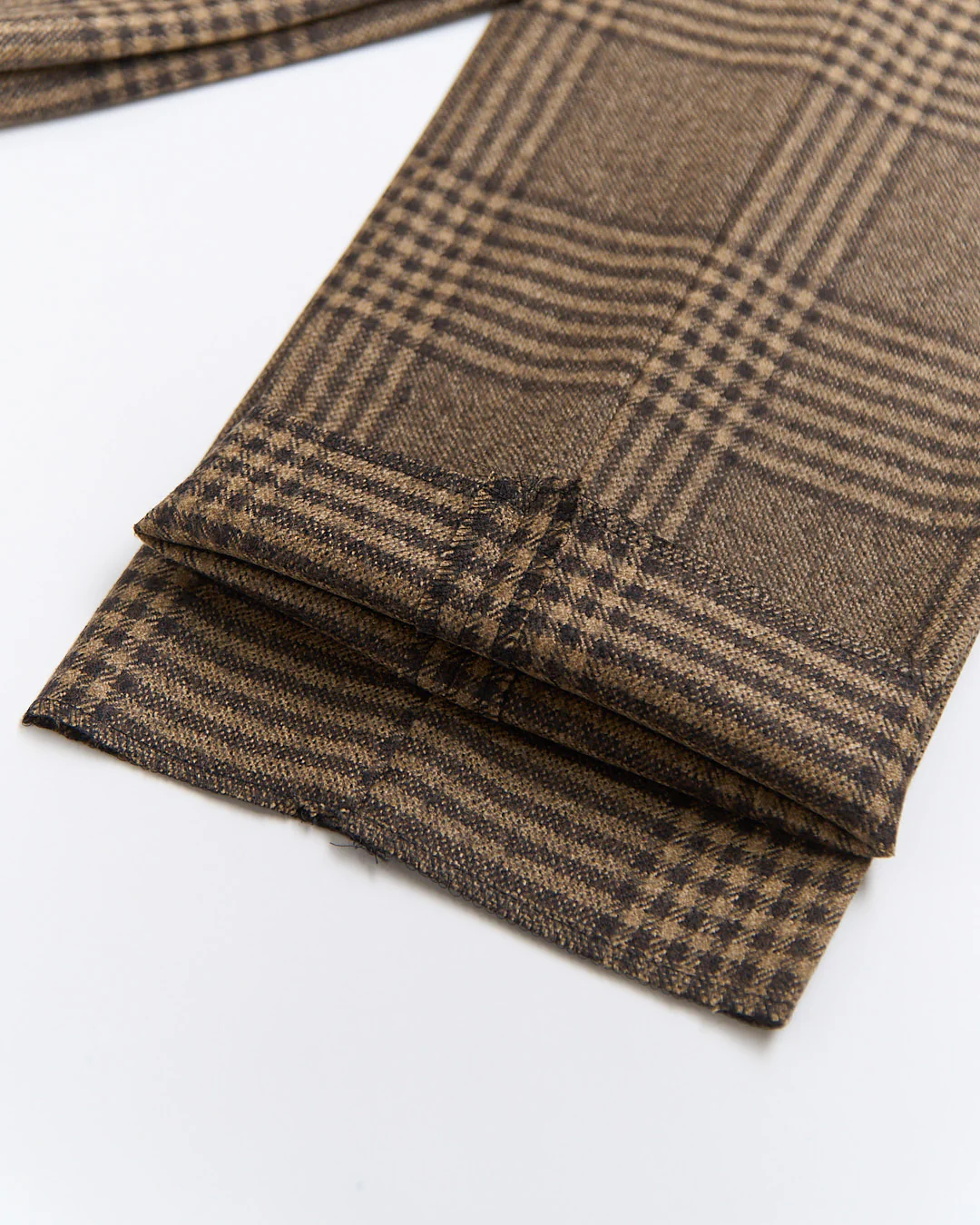 Camel Wool Glencheck Suit - Image 17