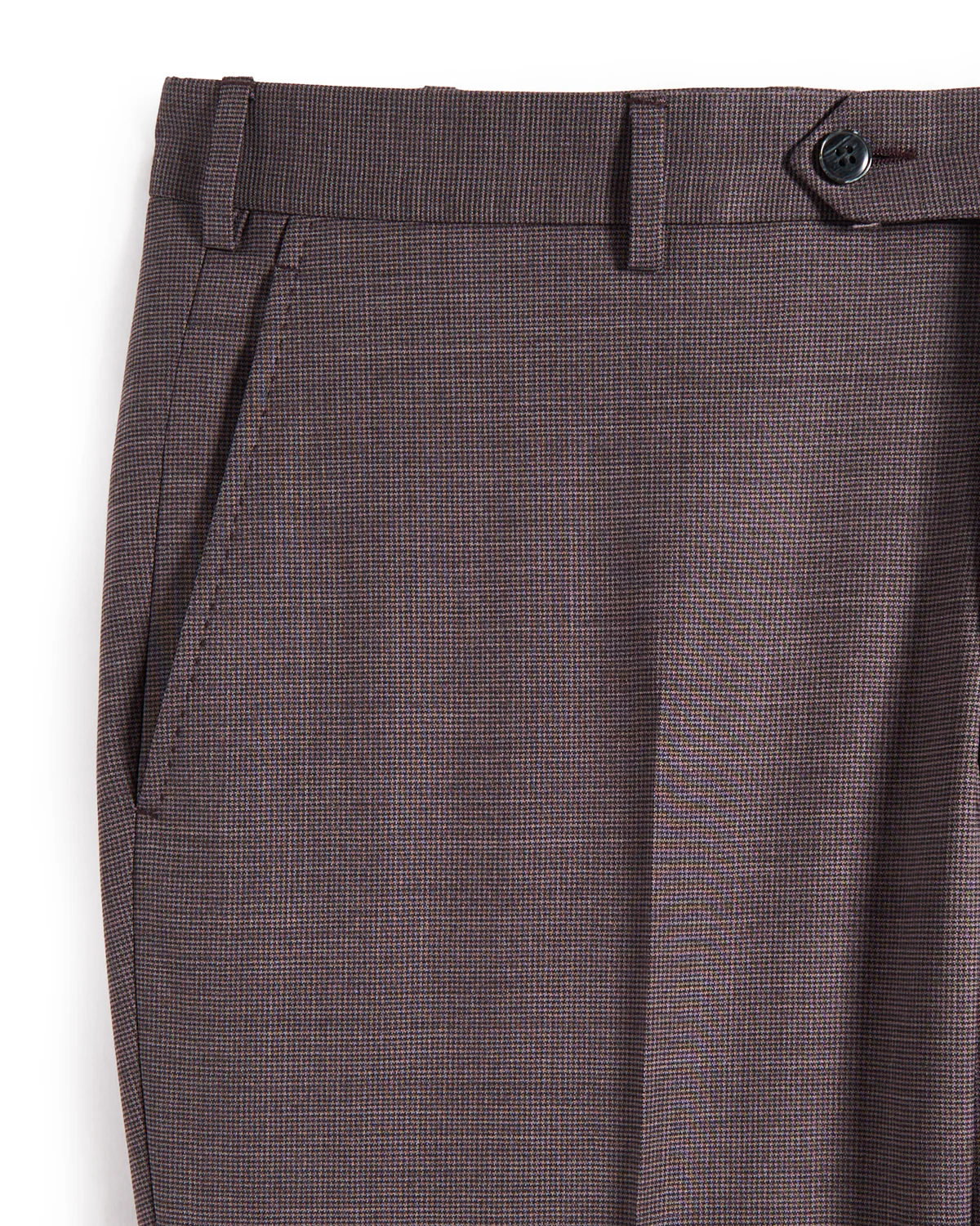 Micro Houndstooth Wool Stretch Suit - Image 11
