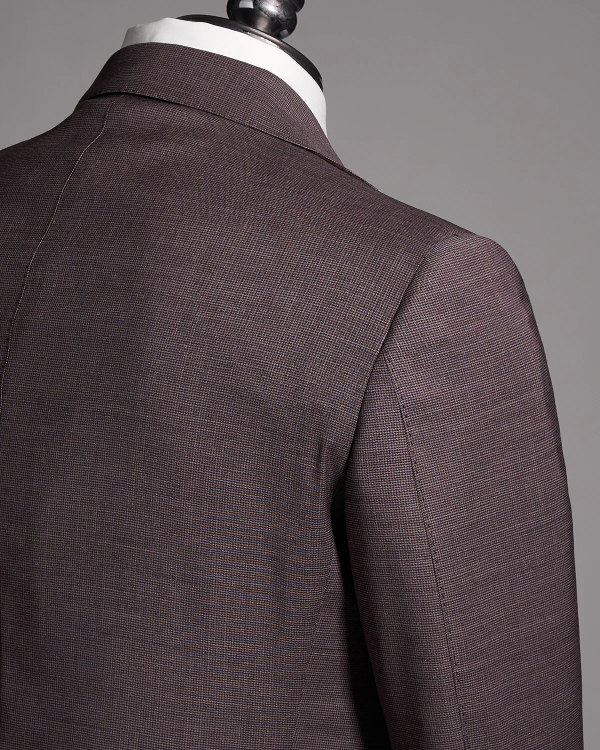 Micro Houndstooth Wool Stretch Suit - Image 3