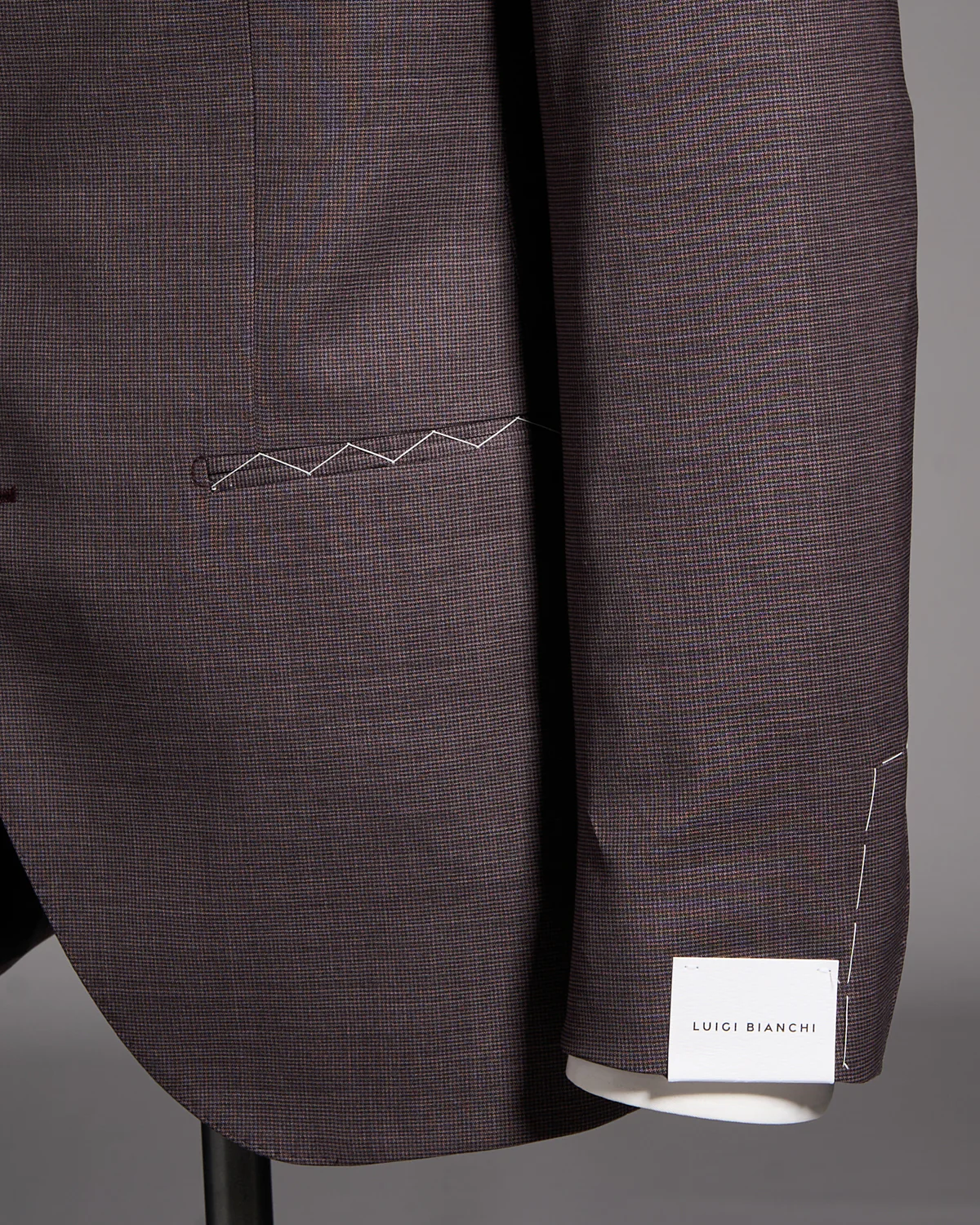 Micro Houndstooth Wool Stretch Suit - Image 4