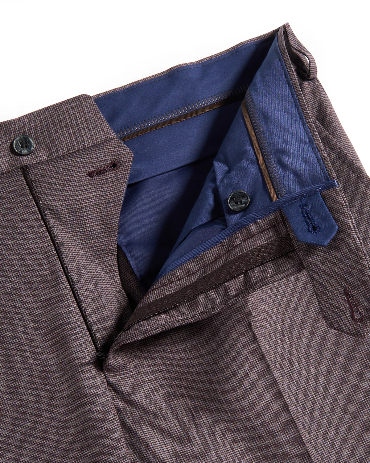 Micro Houndstooth Wool Stretch Suit - Image 9