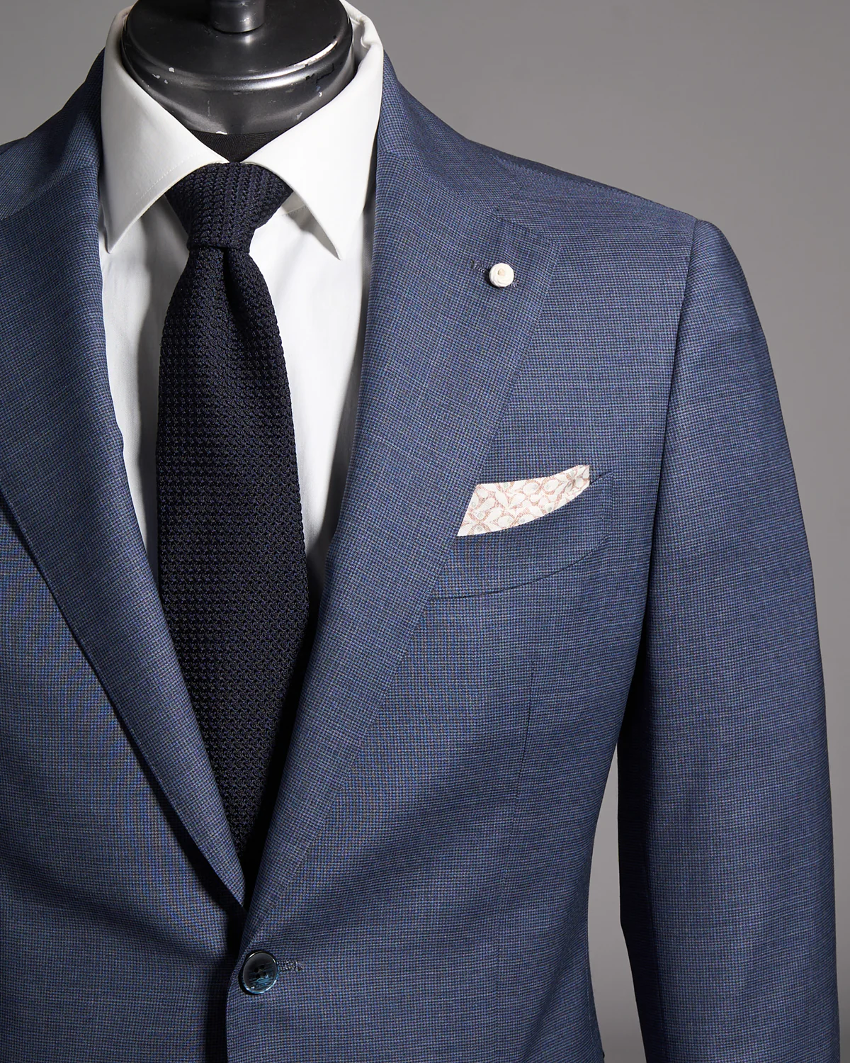 Micro Houndstooth Wool Stretch Suit - Image 2