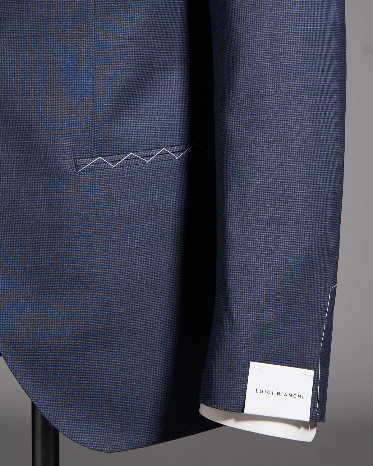 Micro Houndstooth Wool Stretch Suit - Image 4