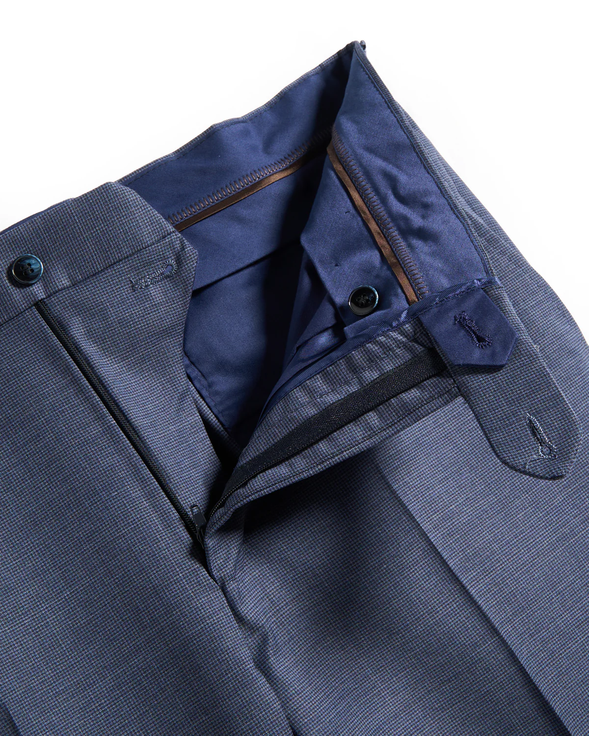 Micro Houndstooth Wool Stretch Suit - Image 9