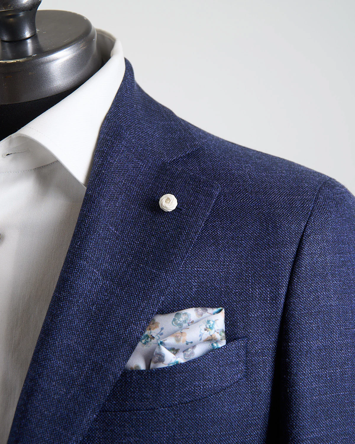 Summertime Hopsack Solid Navy Blazer - Image 2