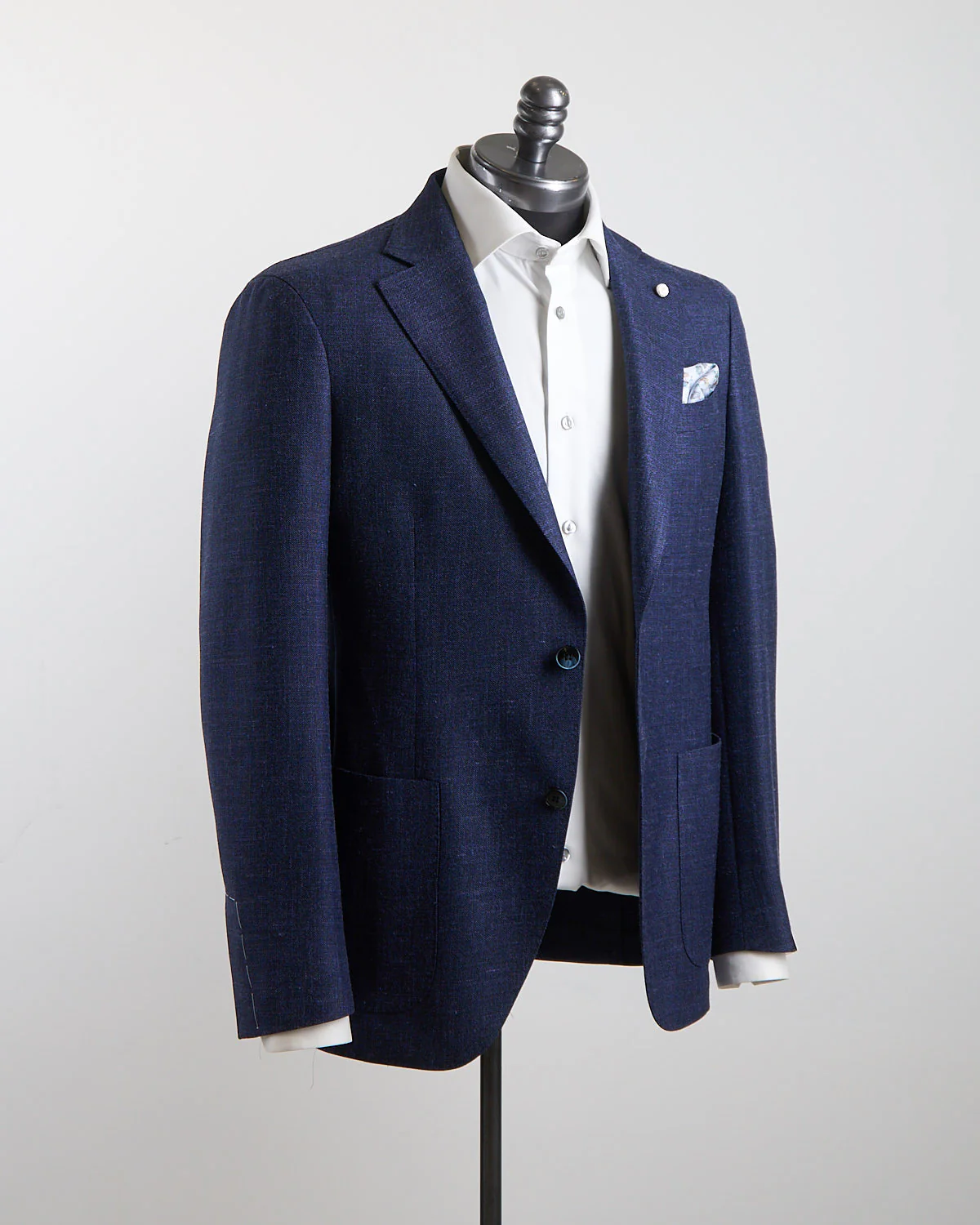 Summertime Hopsack Solid Navy Blazer - Image 9