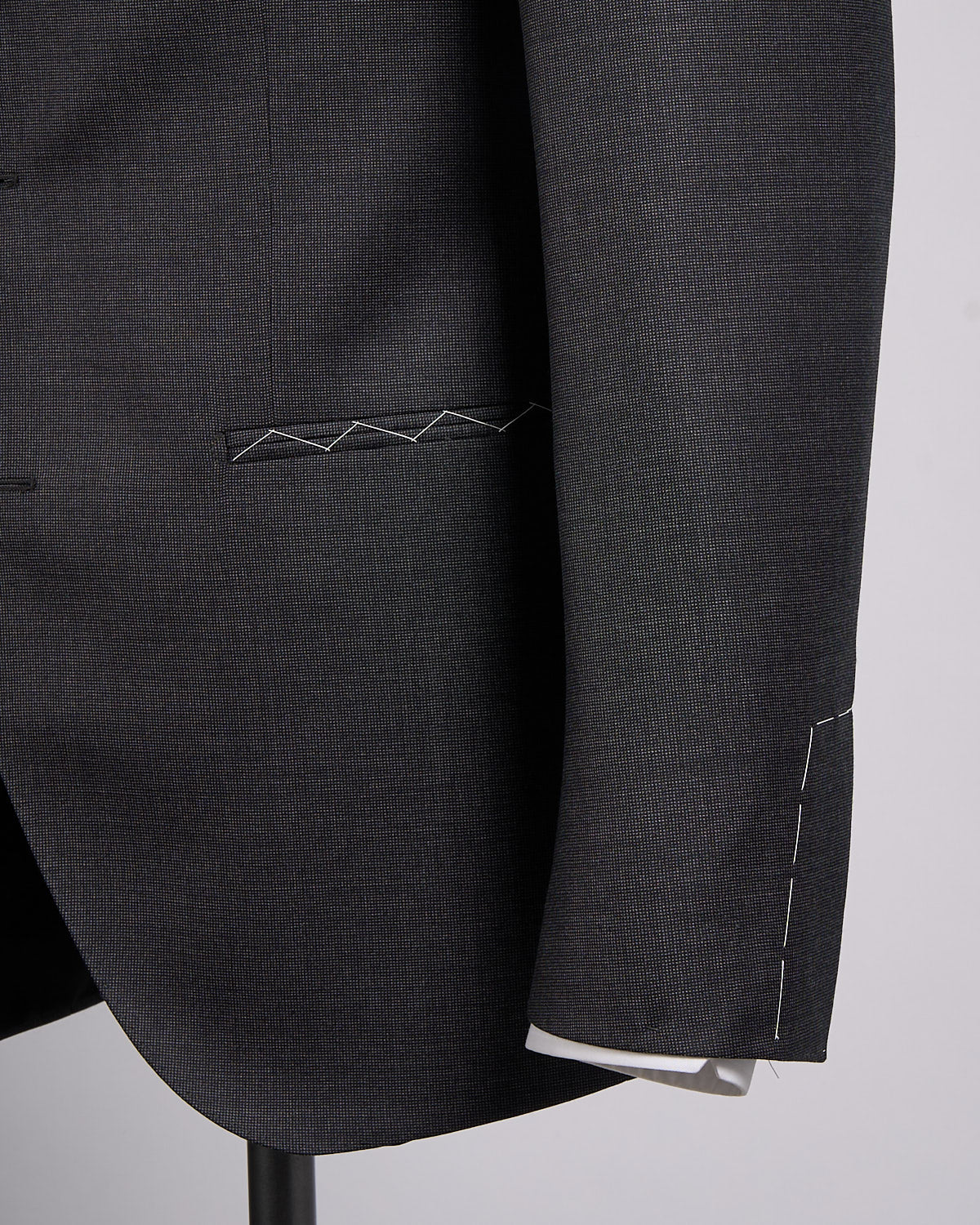 Super 110's Nailhead Barberis Wool All-Season Suit - Image 5