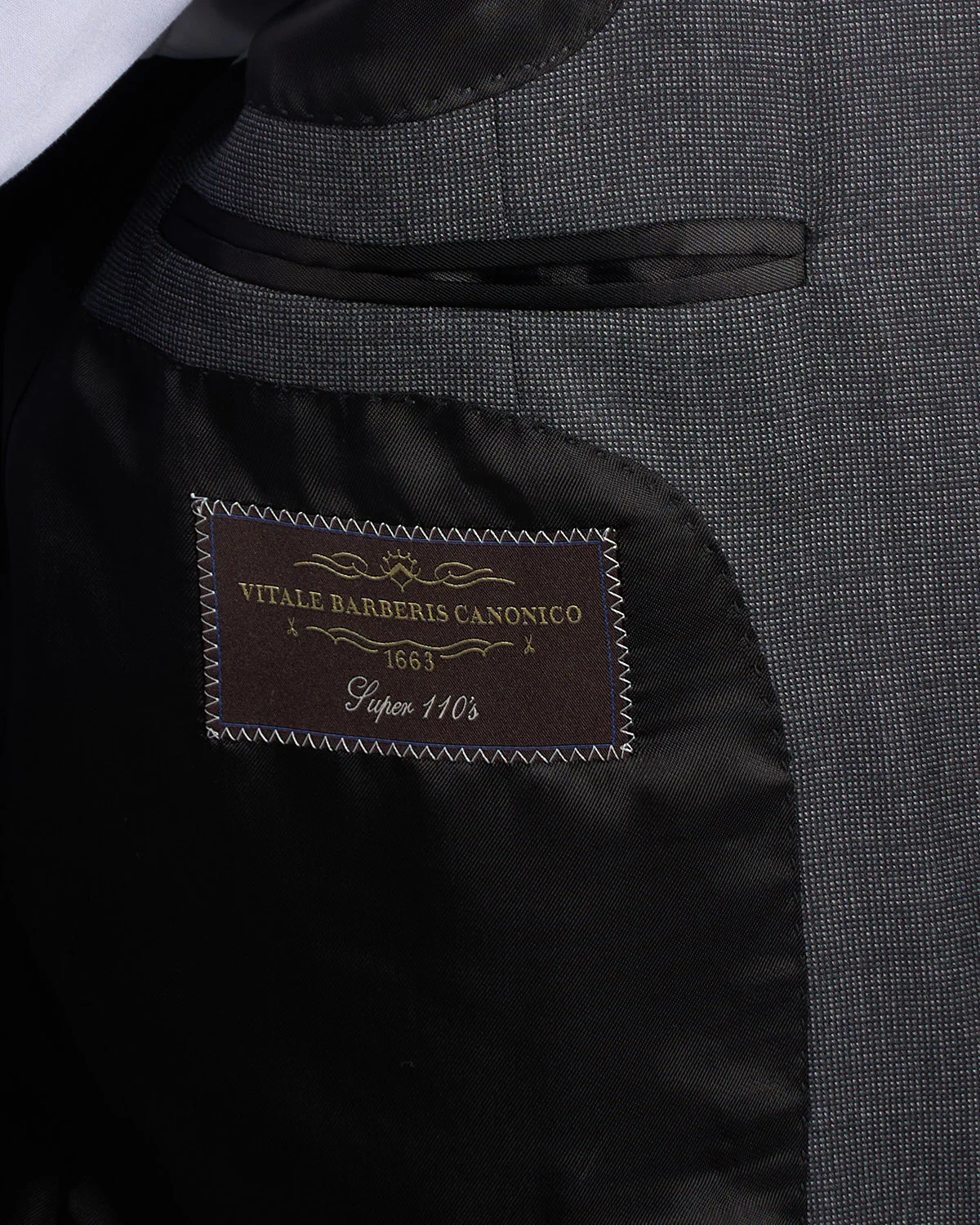 Super 110's Nailhead Barberis Wool All-Season Suit - Image 8