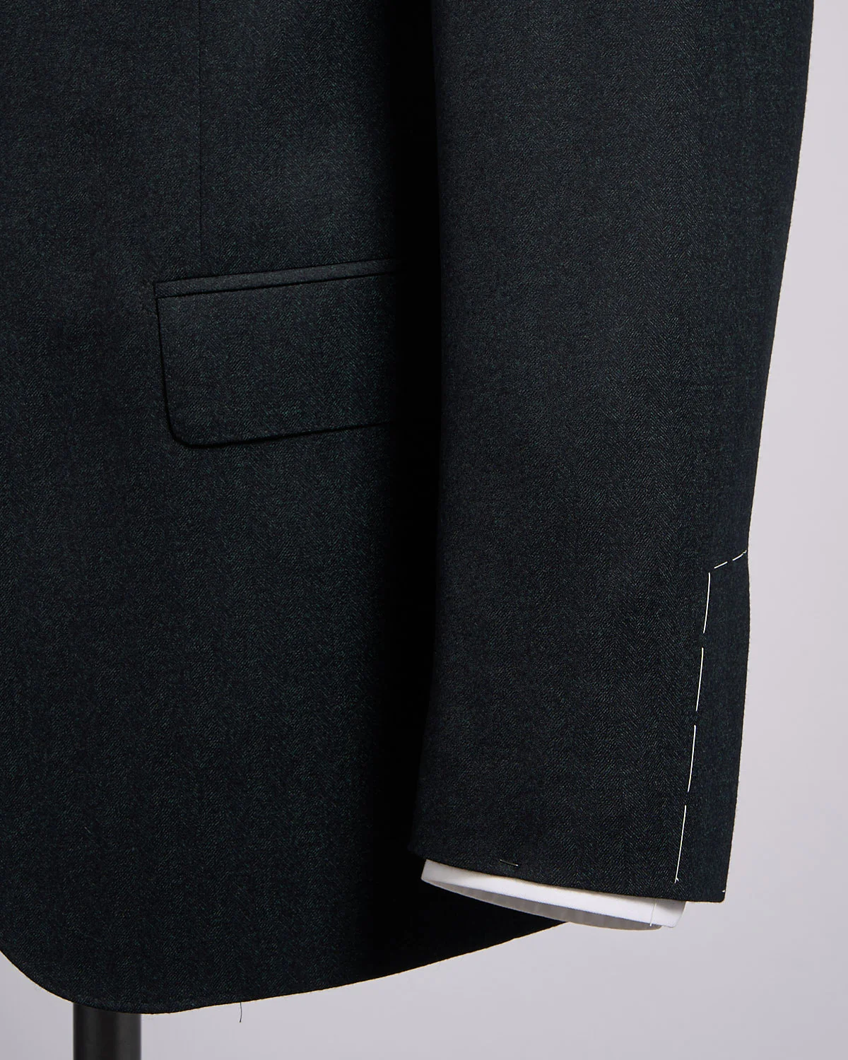 Super 120's Emerald Green Barberis Flannel Wool Soft Dream Suit - Image 5
