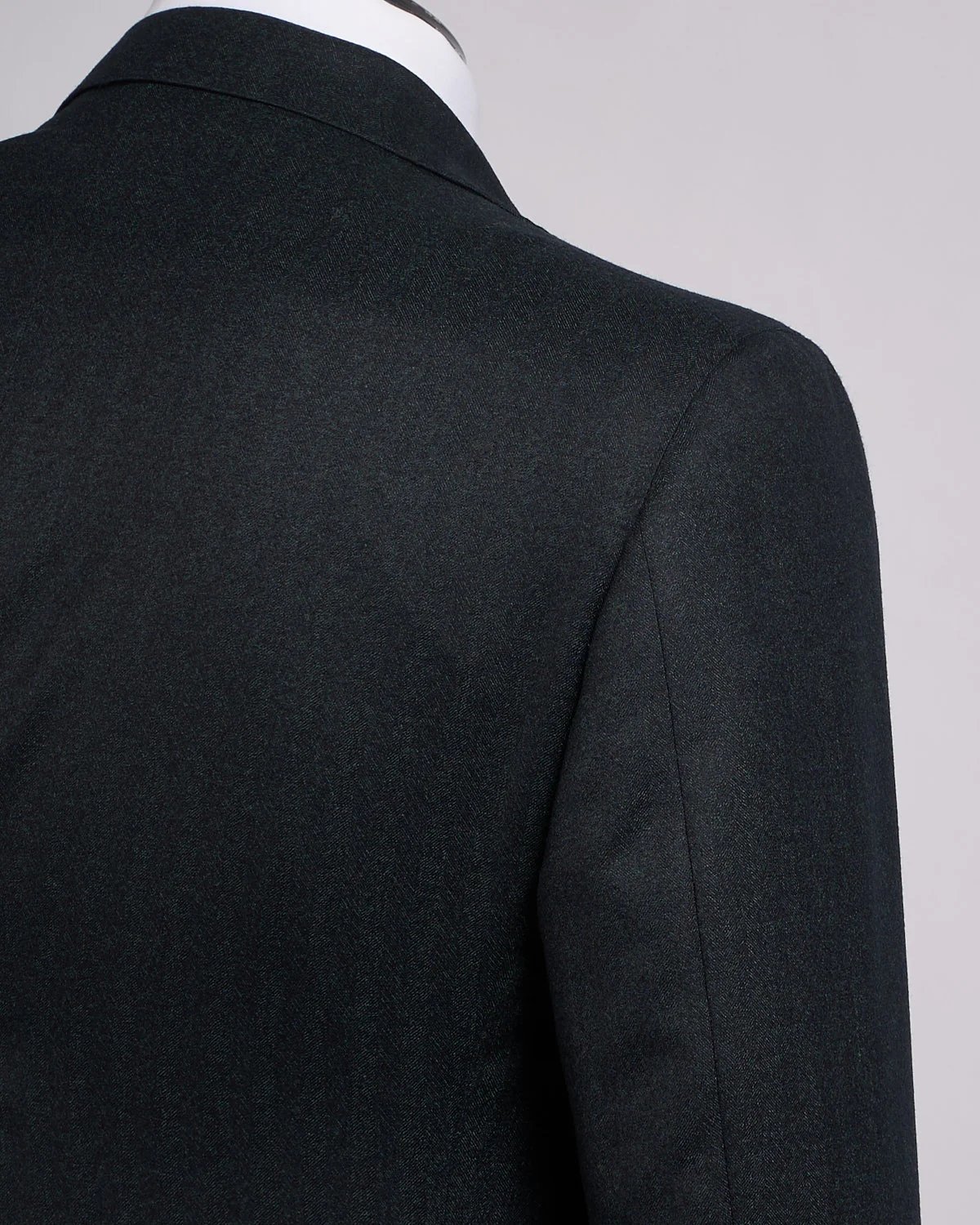 Super 120's Emerald Green Barberis Flannel Wool Soft Dream Suit - Image 6
