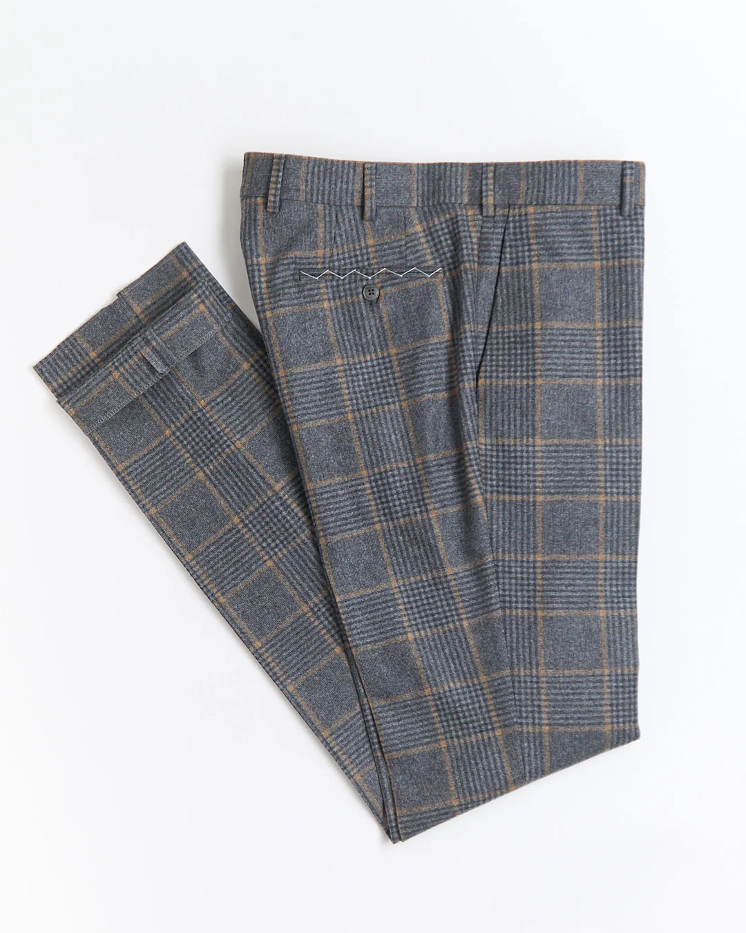 Wool Flannel Glencheck Suit - Image 11