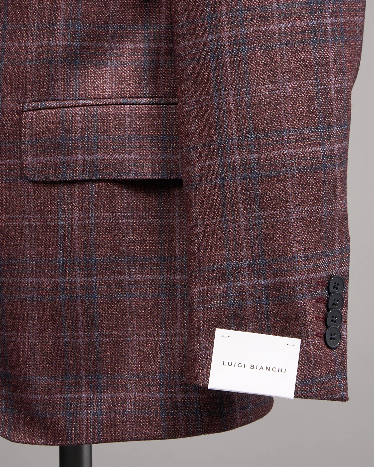 Wool Silk & Cashmere Check Dream Sport Jacket - Image 3