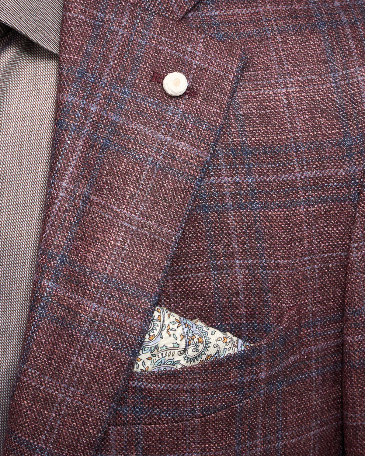 Wool Silk & Cashmere Check Dream Sport Jacket - Image 5