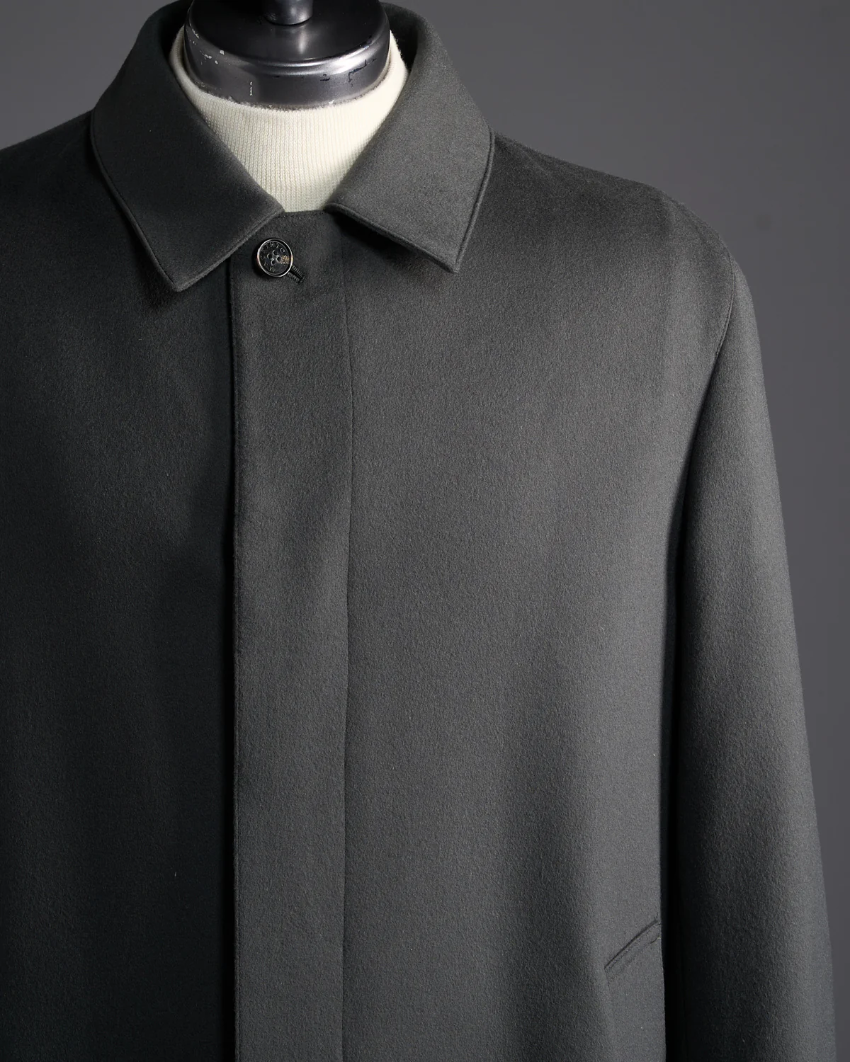 Dunkeld Long Wool Coat With Rain System - Image 2