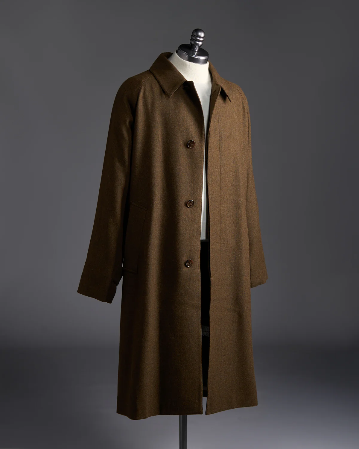 Roxburgh Belted Wool Overcoat With Rain System