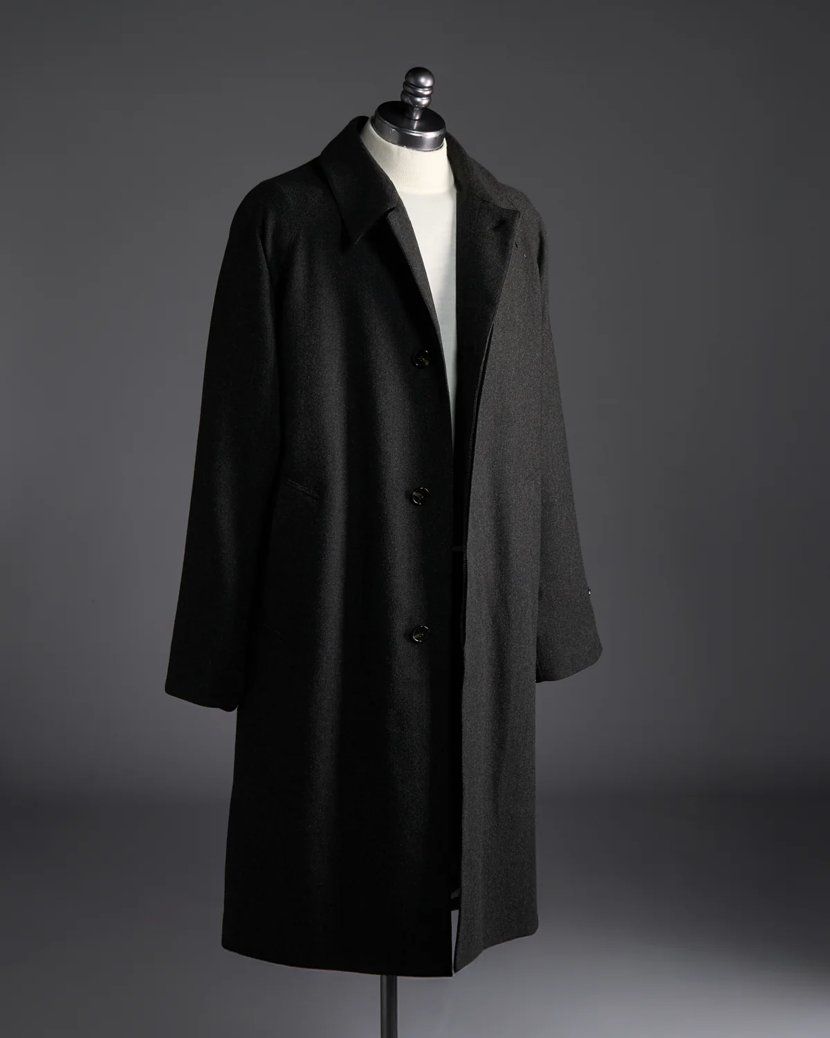 Roxburgh Belted Wool Overcoat With Rain System
