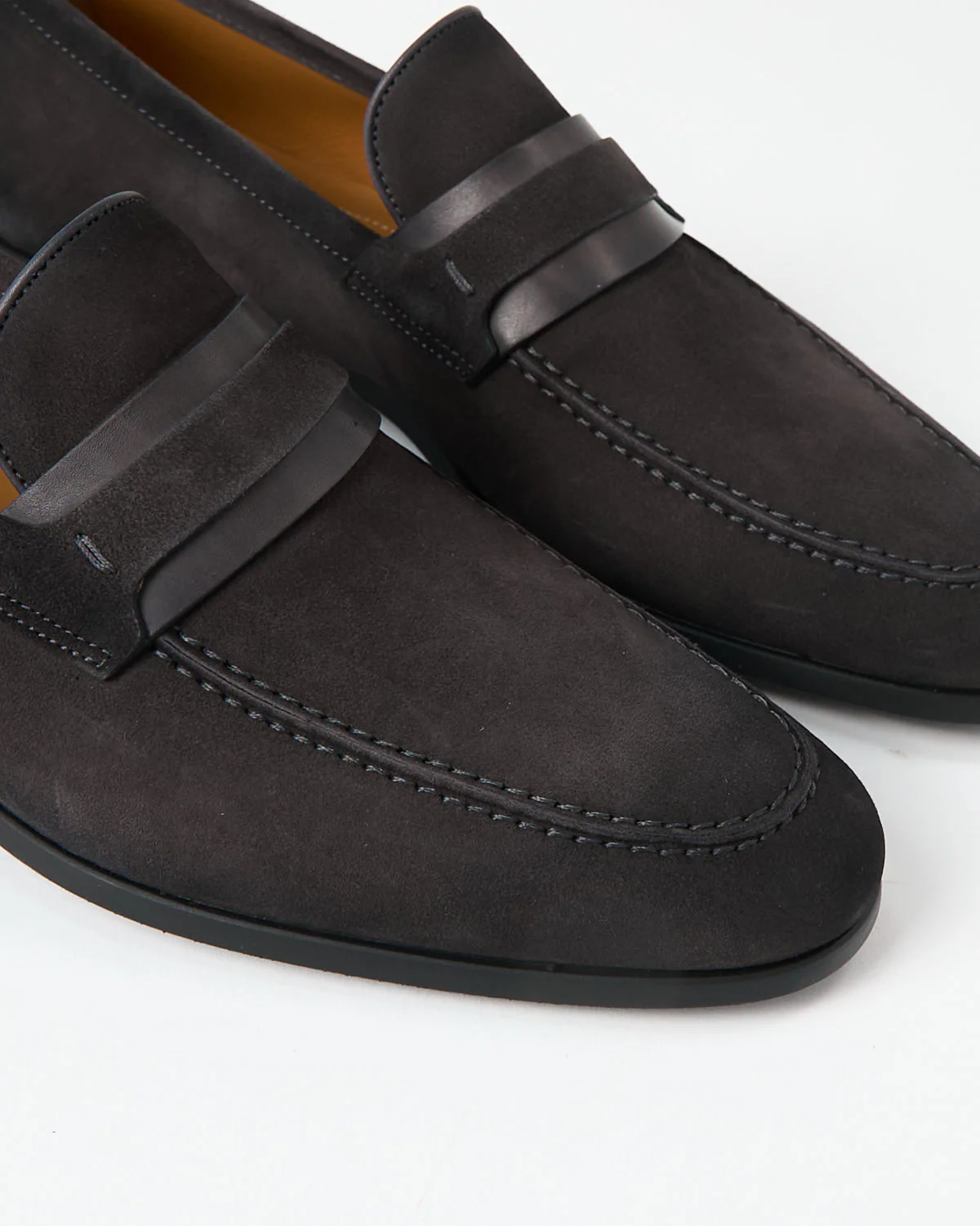Daniel Charcoal Suede Loafers - Image 2