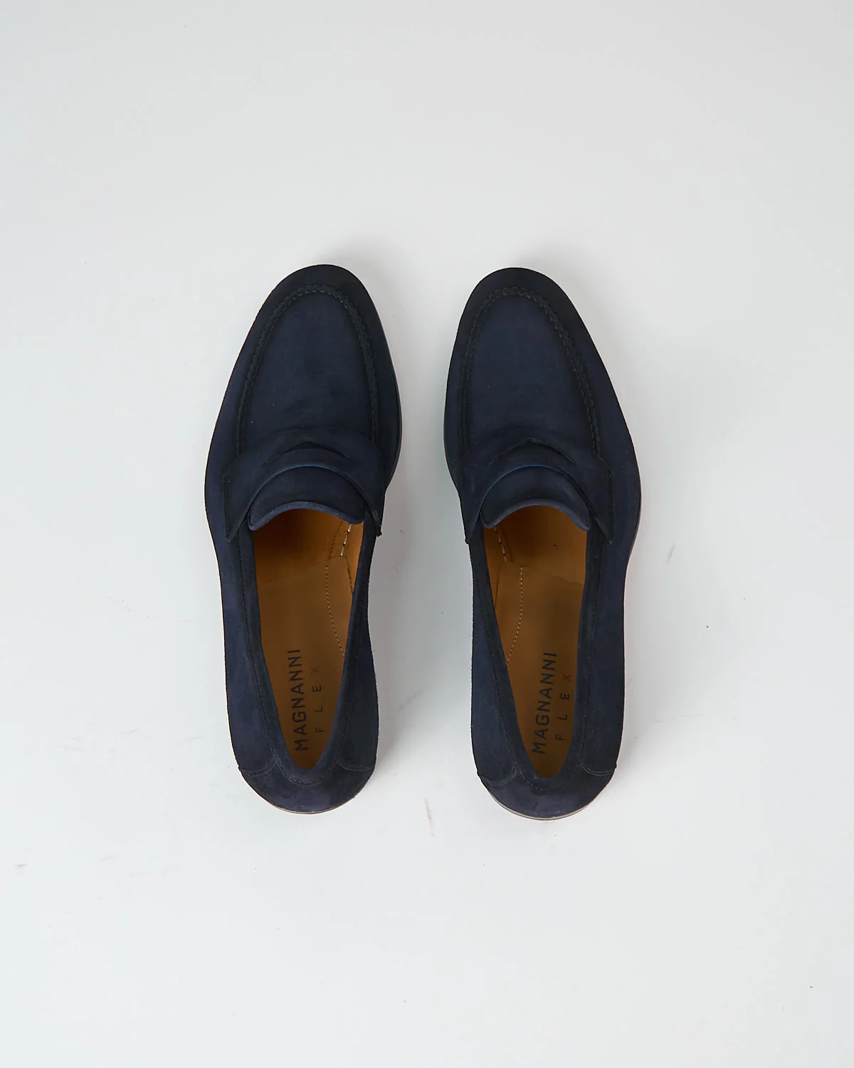 Delos Navy Flex Sole Suede Loafers - Image 5