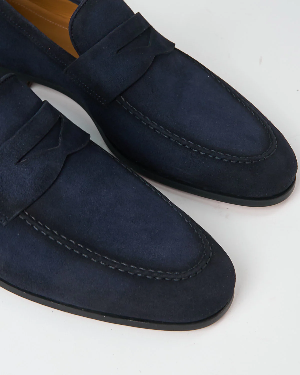Delos Navy Flex Sole Suede Loafers - Image 7