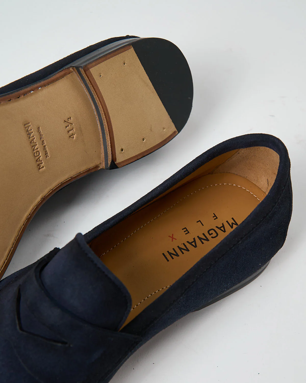 Delos Navy Flex Sole Suede Loafers - Image 8