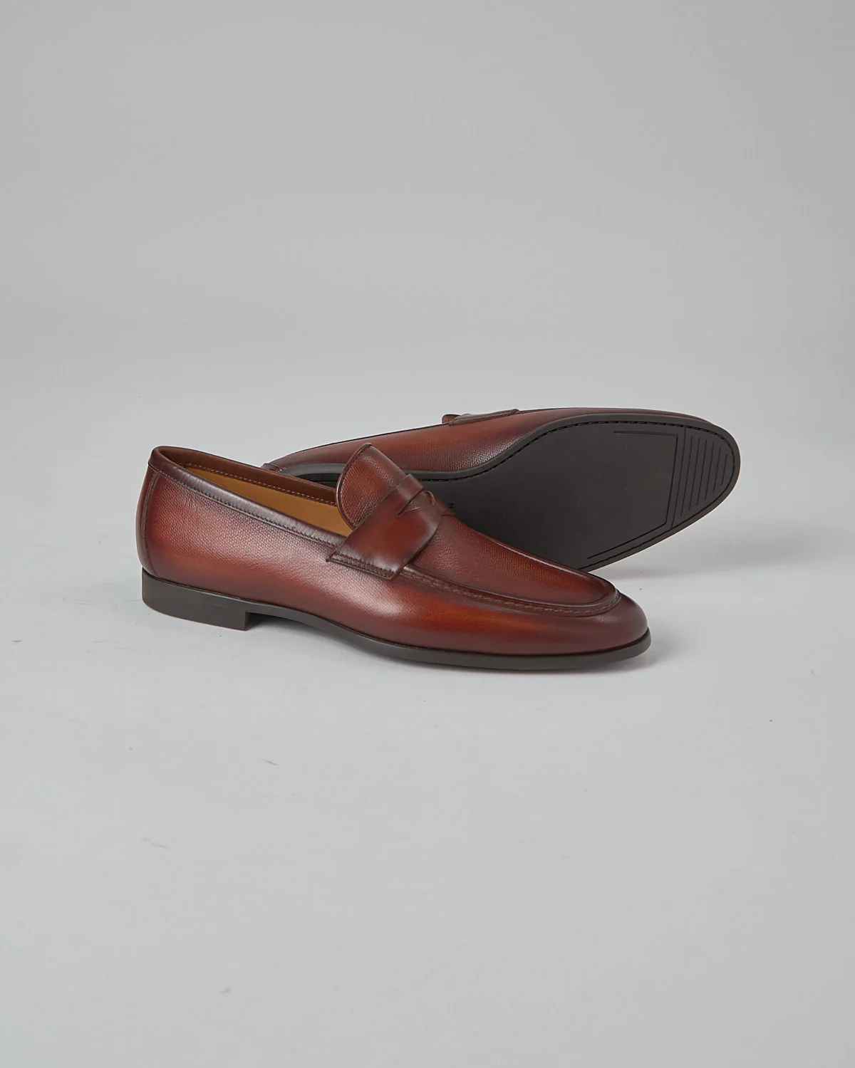 Dumas Cognac Penny Loafers