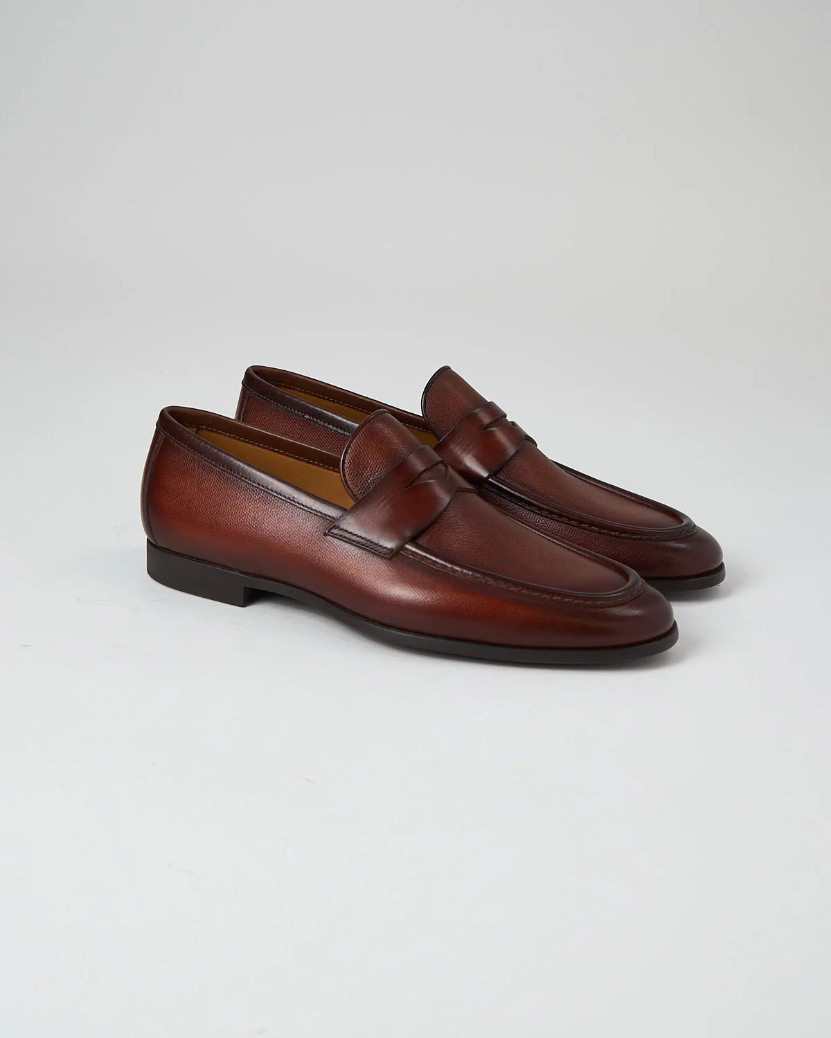 Dumas Cognac Penny Loafers - Image 3