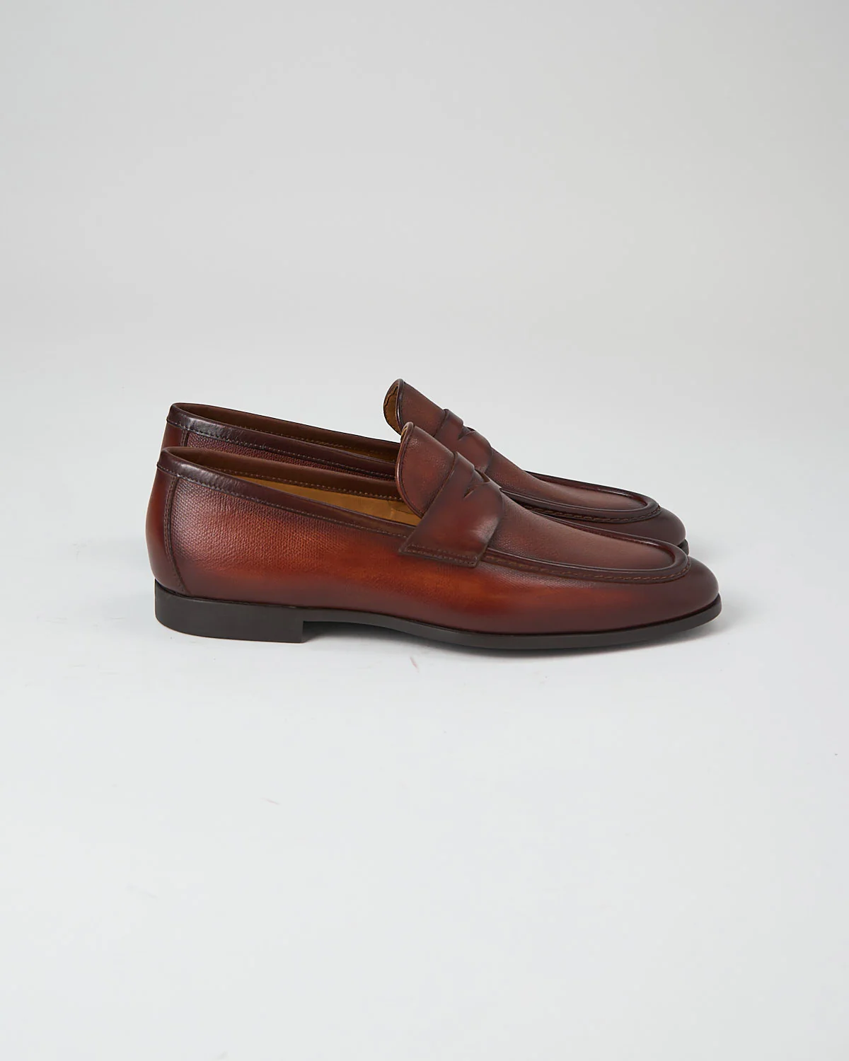 Dumas Cognac Penny Loafers - Image 4