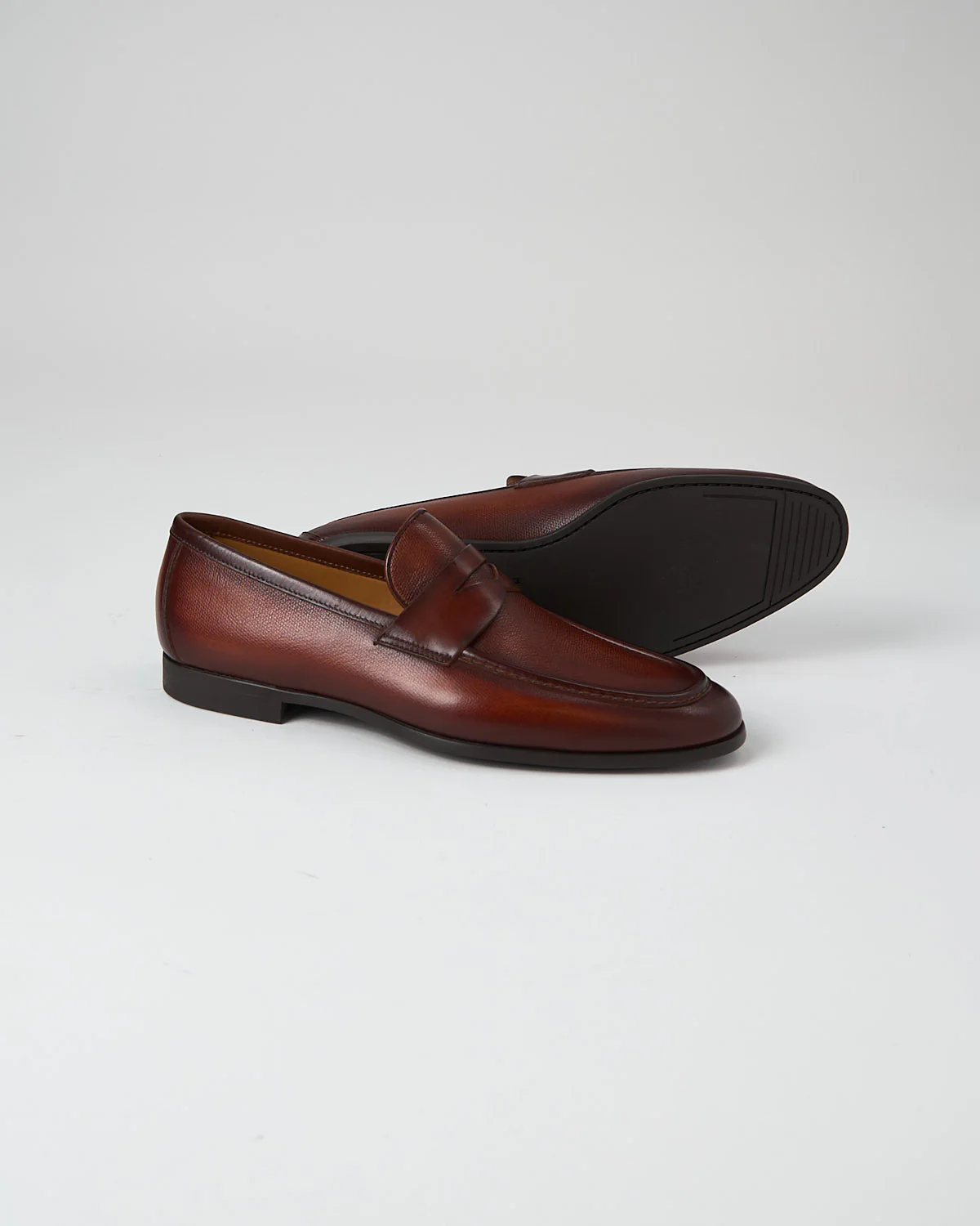 Dumas Cognac Penny Loafers - Image 5