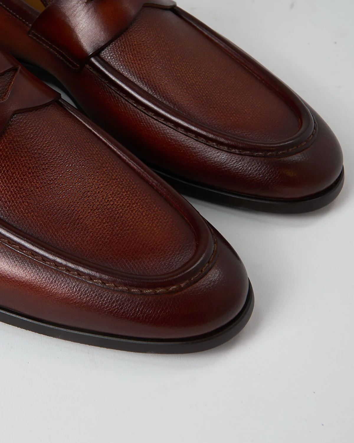 Dumas Cognac Penny Loafers - Image 7