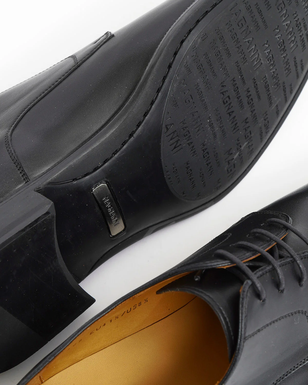 Harlan Leather Blucher Cap Toe Dress Shoes - Image 6