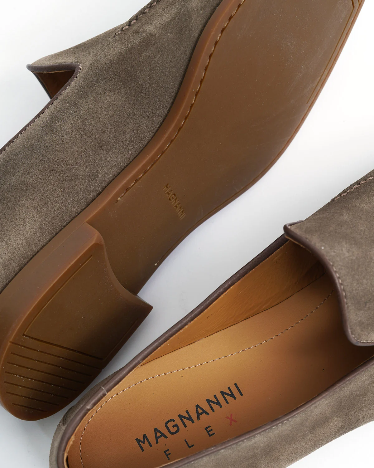 Lecera Taupe Suede Flex Sole Loafers - Image 2