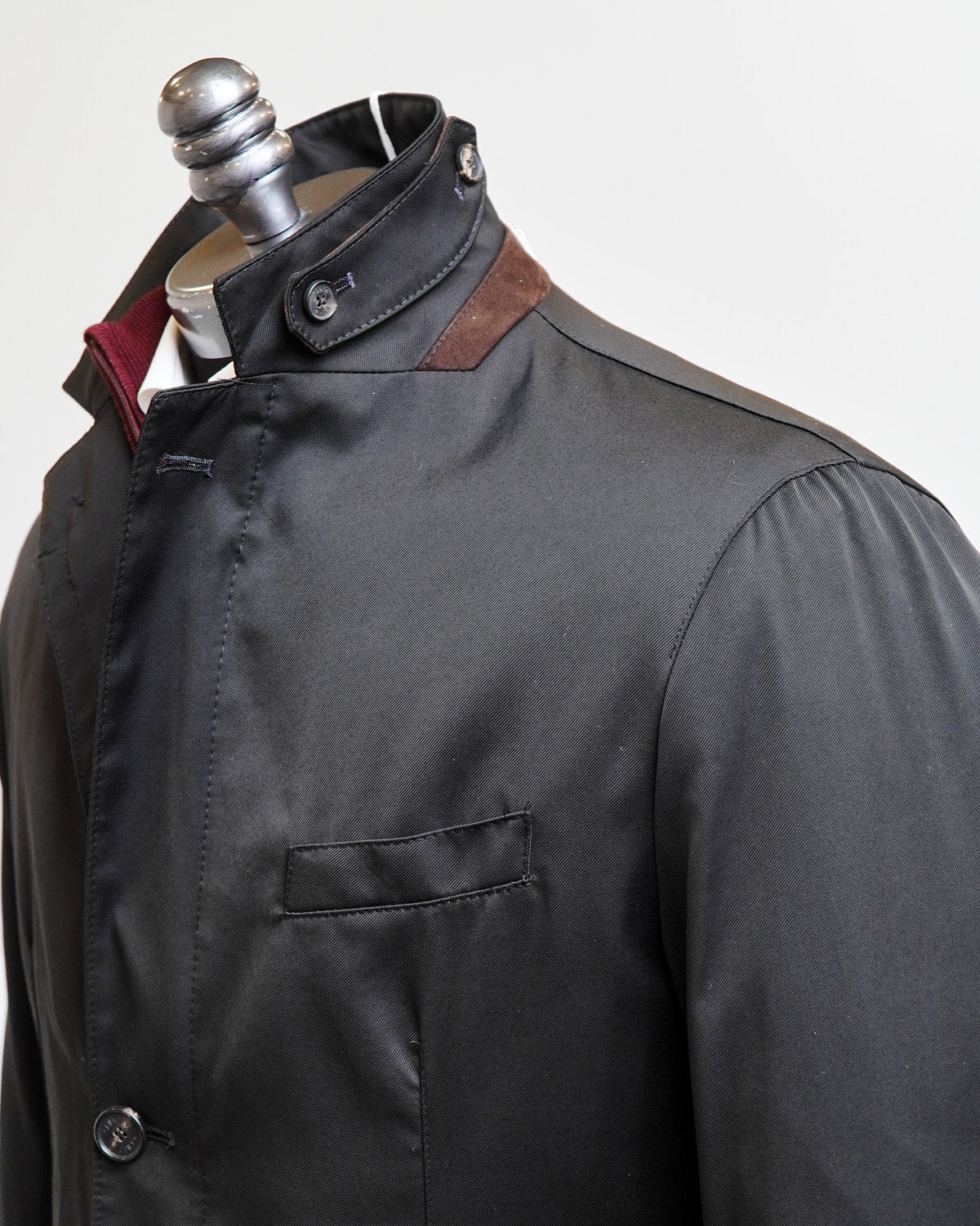 Black Twill Hybrid Outerwear Blazer - Image 3