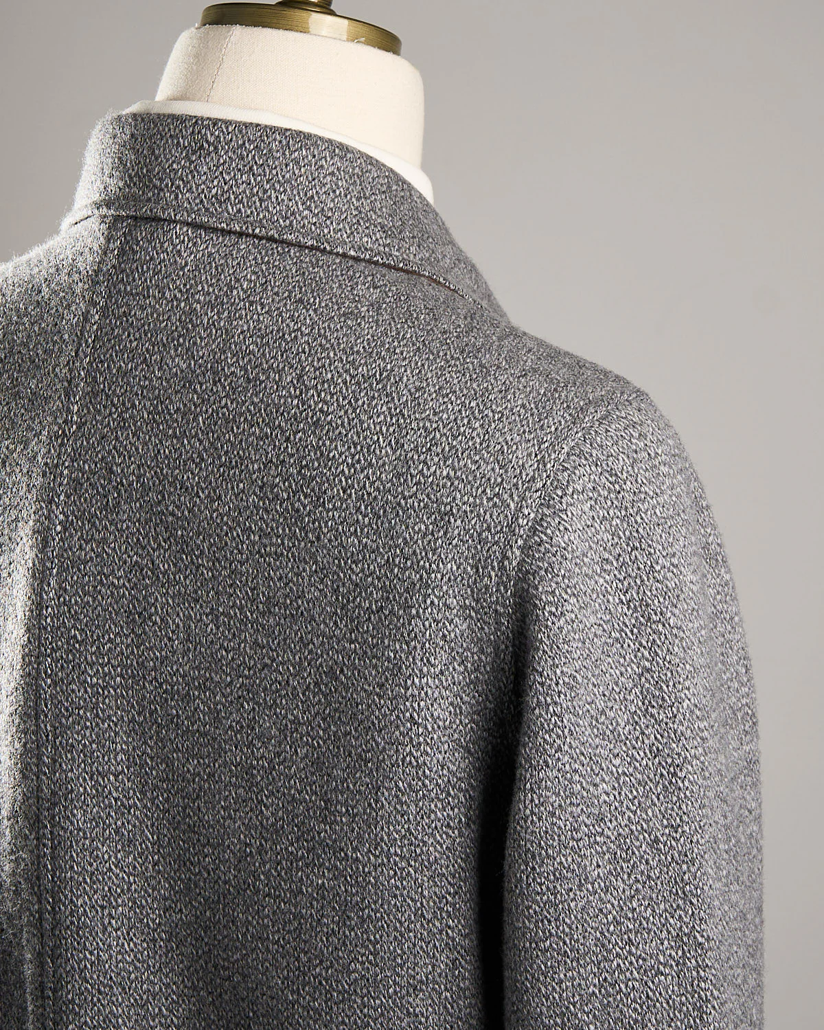 Elasi Wool Silk Cashmere Knit Overshirt - Image 6