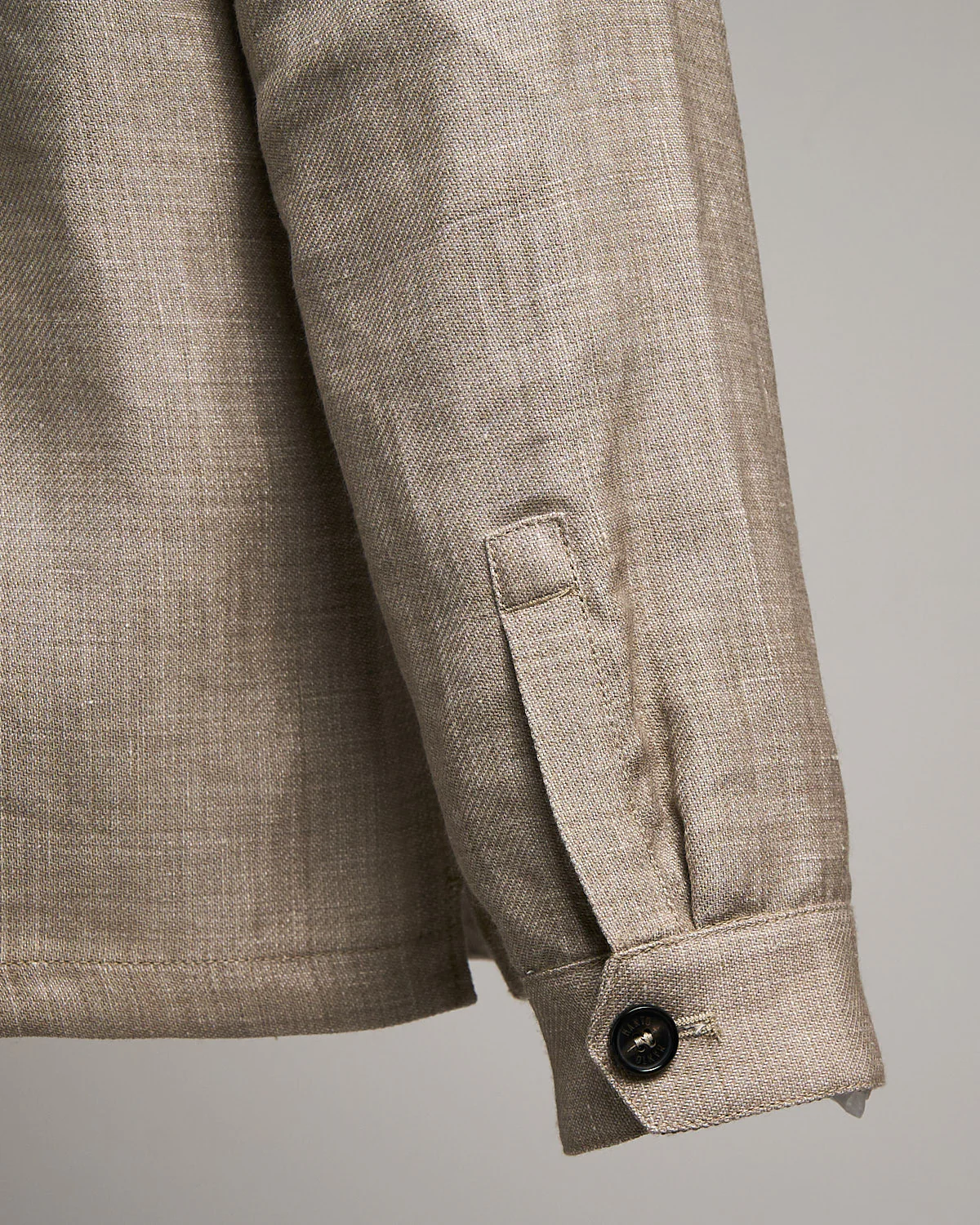 Garment Dyed Linen and Wool Safari Jacket - Image 6
