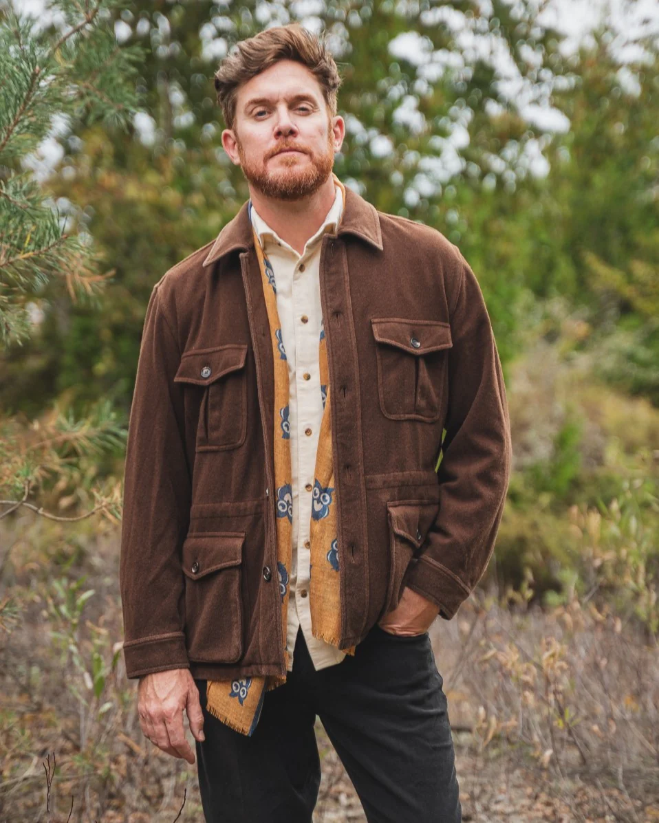 Plush Garment Washed Wool 'safari' Jacket - Image 2
