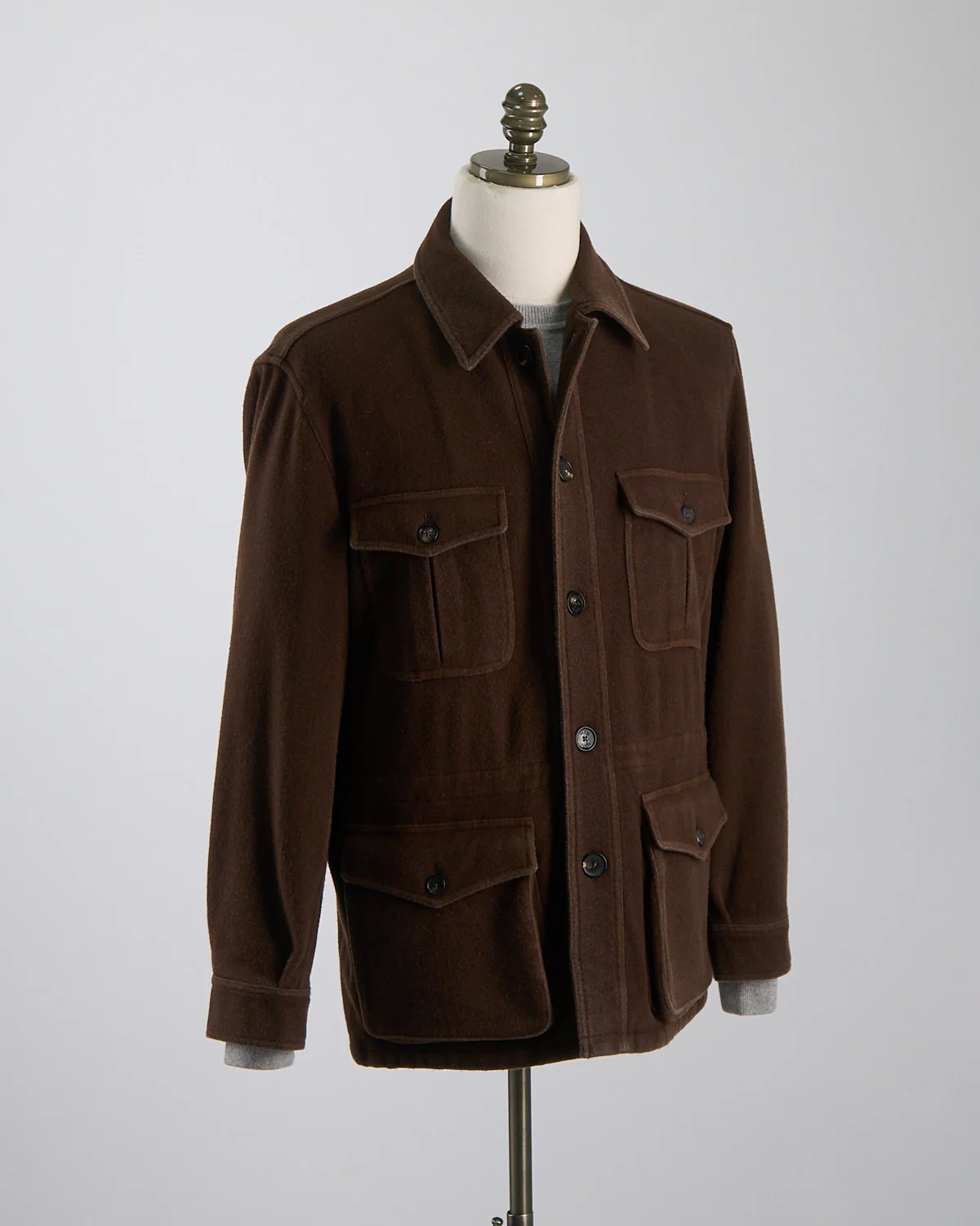 Plush Garment Washed Wool 'safari' Jacket - Image 3