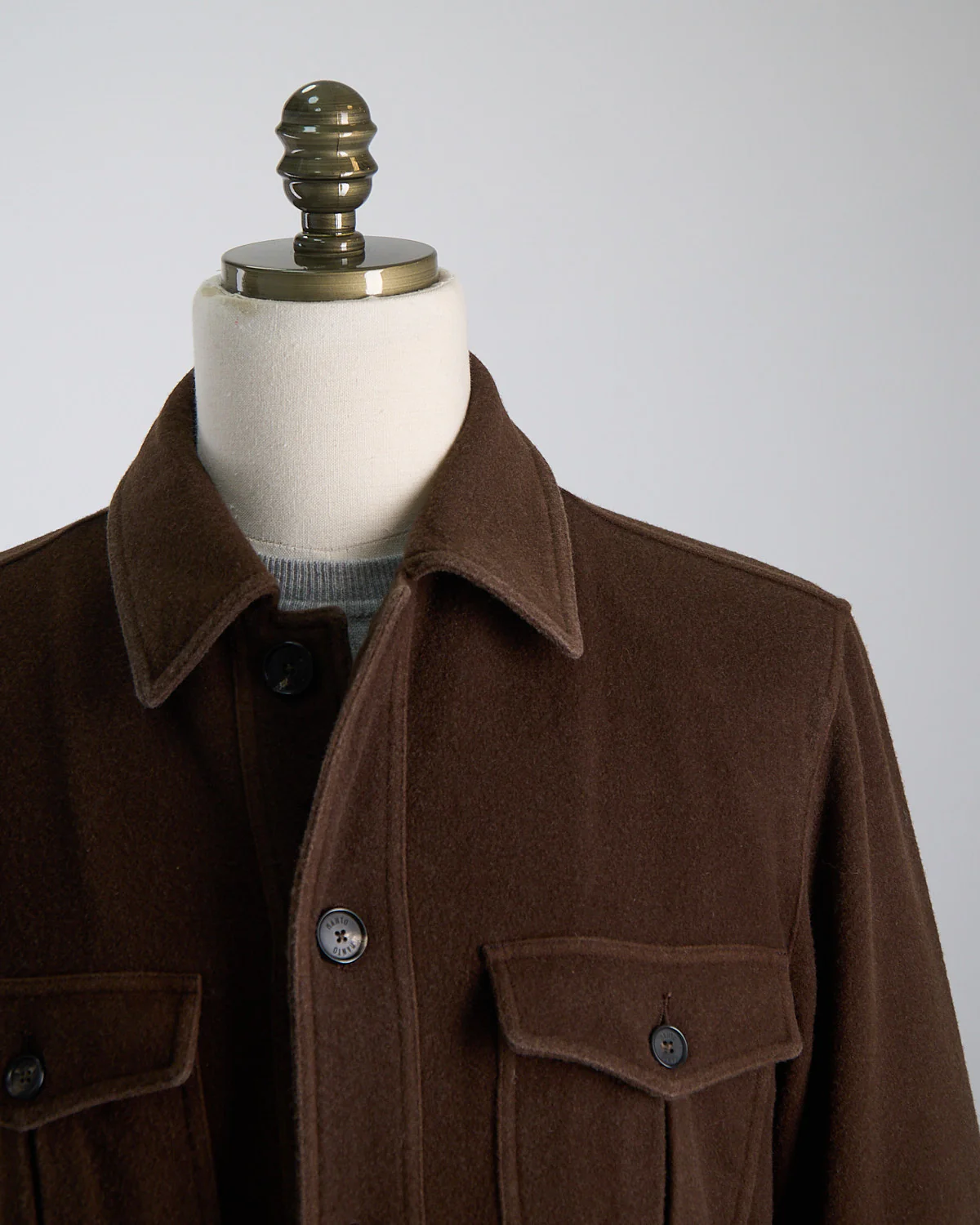 Plush Garment Washed Wool 'safari' Jacket - Image 4