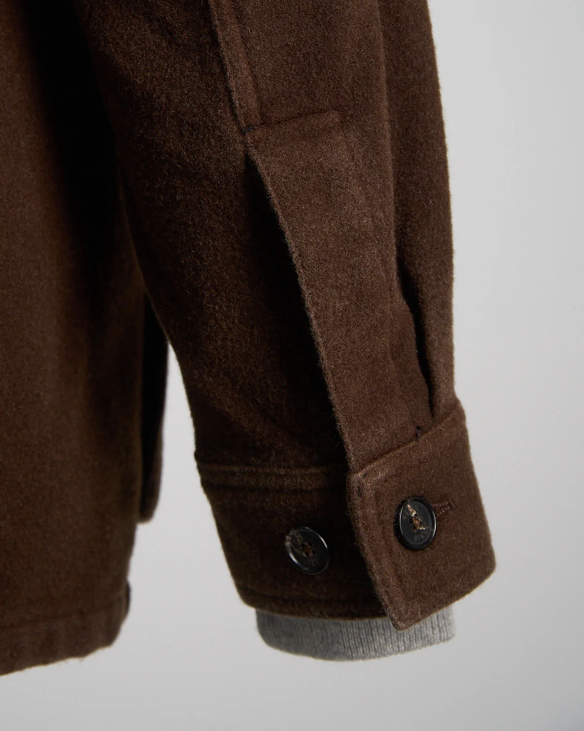 Plush Garment Washed Wool 'safari' Jacket - Image 9