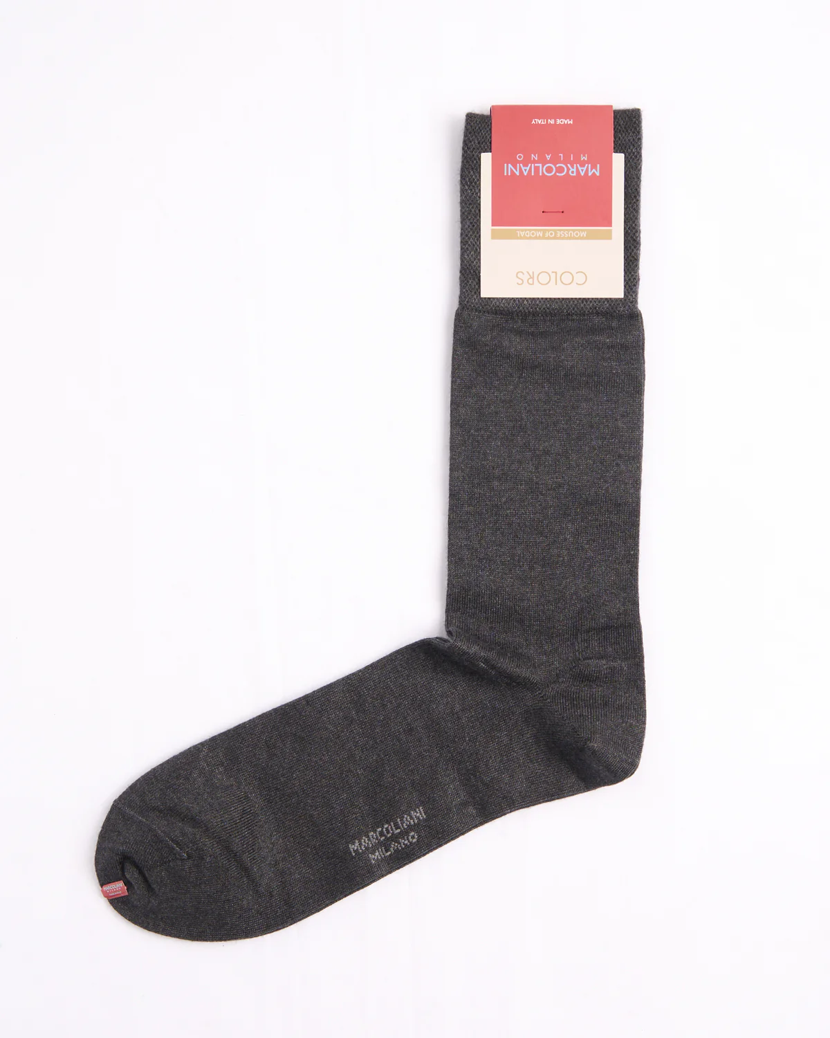 Asphalt Mousse Of Modal Plain Dress Socks