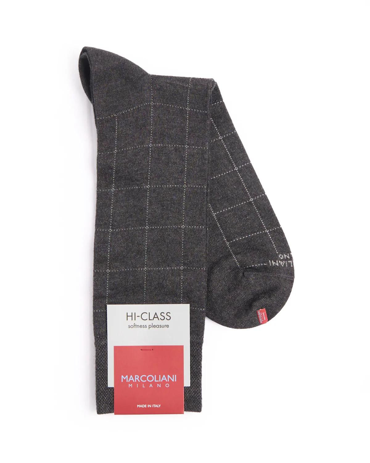 Asphalt Mousse Of Modal Windowpane Socks - Image 2