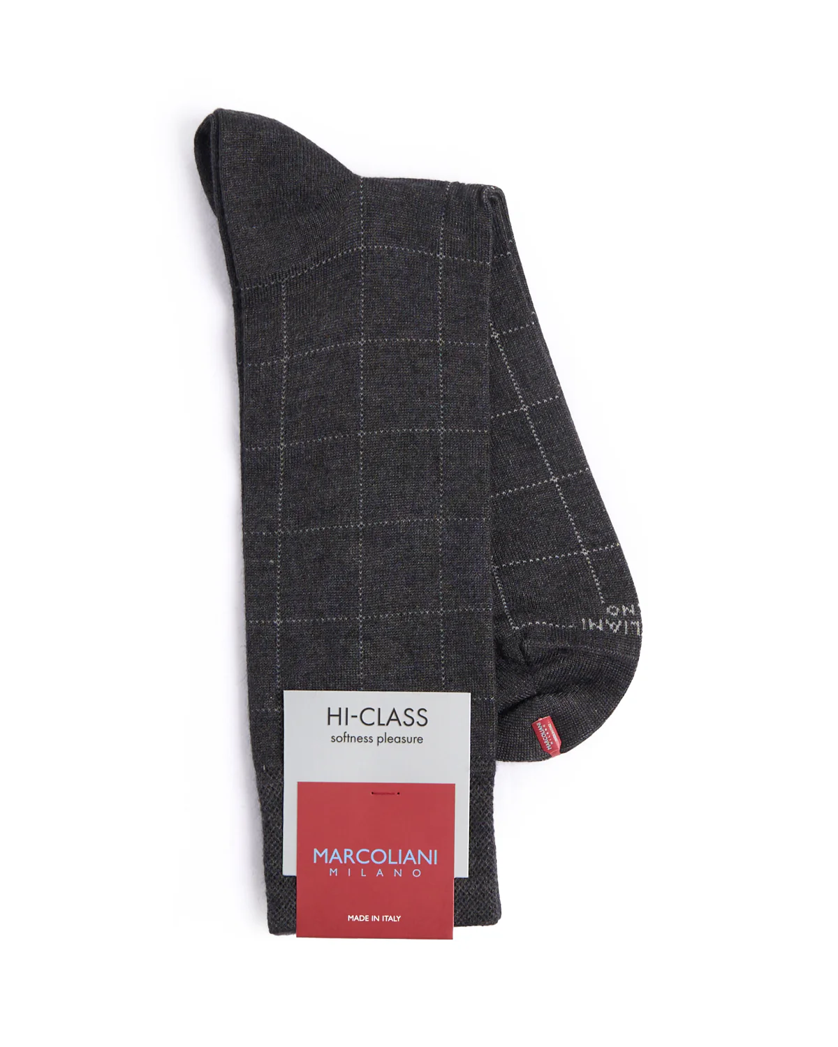 Asphalt Mousse Of Modal Windowpane Socks - Image 4