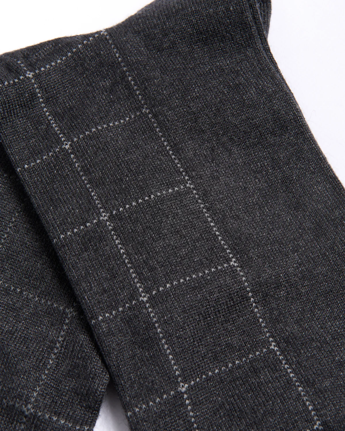 Asphalt Mousse Of Modal Windowpane Socks - Image 6