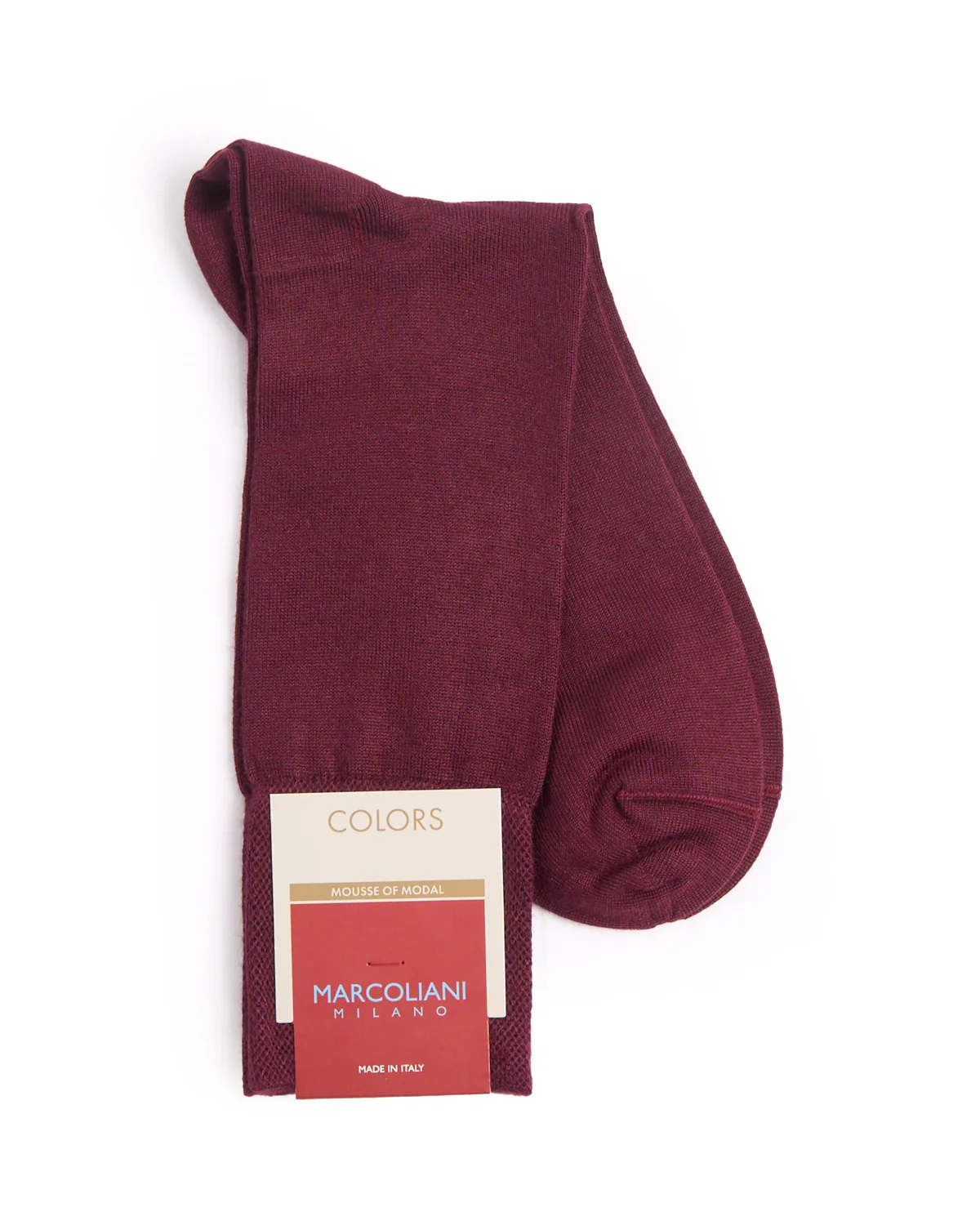 Bordeaux Mousse Of Modal Plain Dress Socks - Image 2