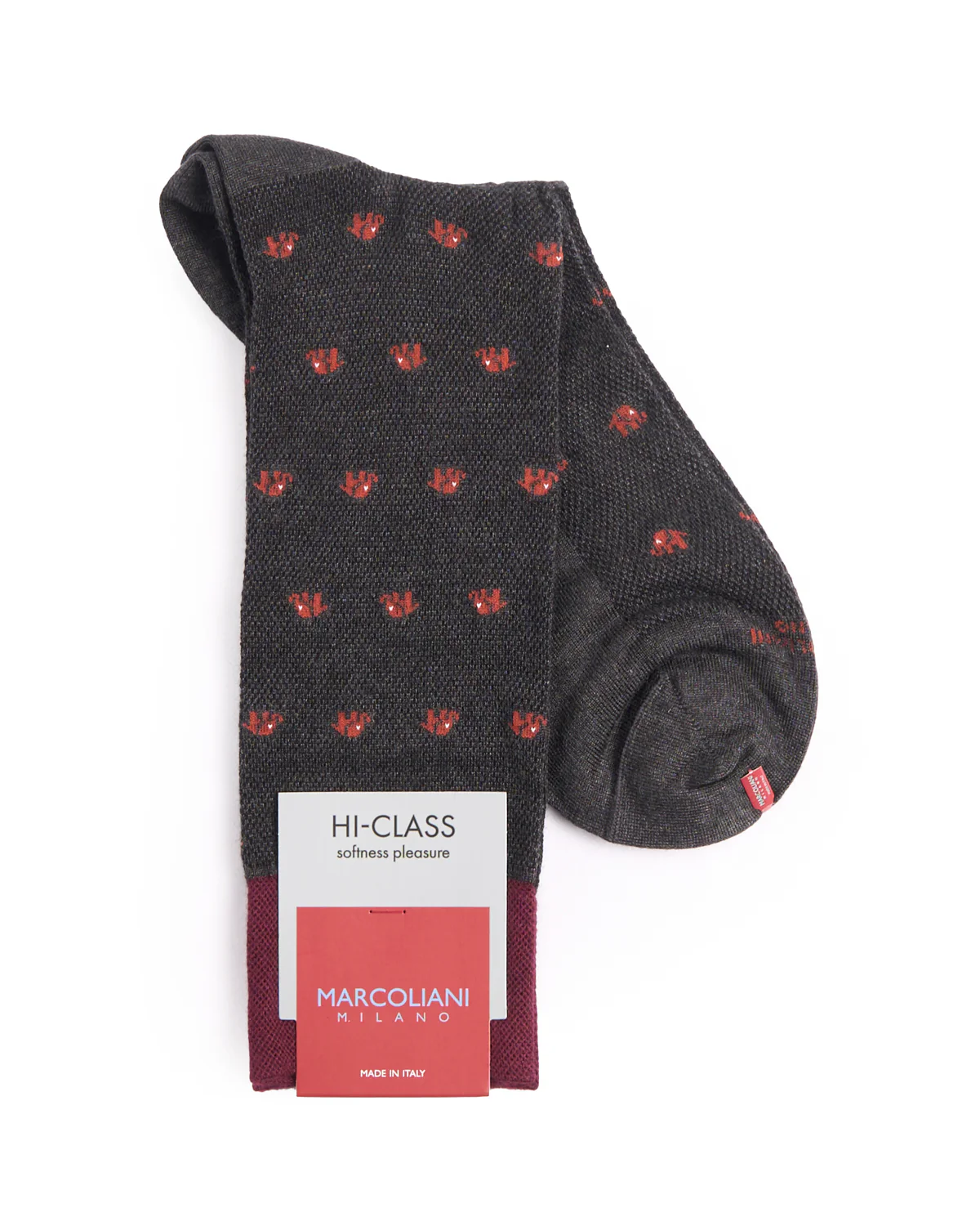 Charcoal Mousse Of Modal Tiny Elephant Socks - Image 2