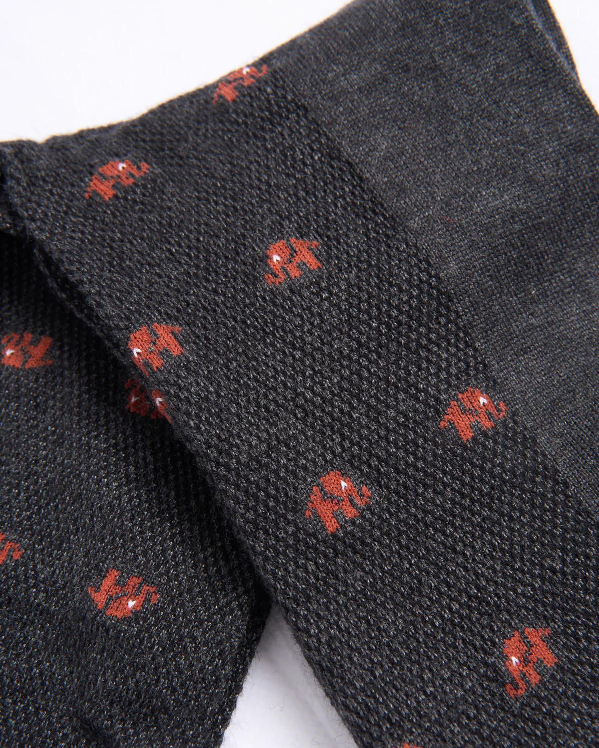 Charcoal Mousse Of Modal Tiny Elephant Socks - Image 3