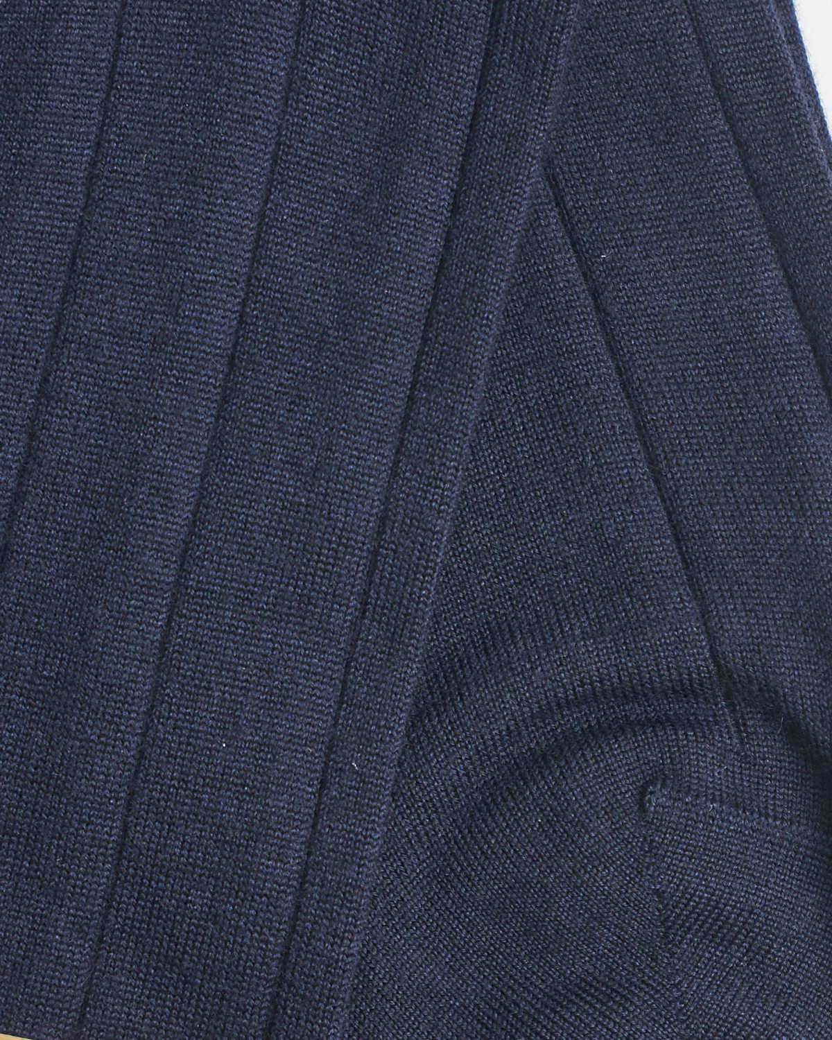 Light Cashmere Ribbed Dress Socks - Image 2