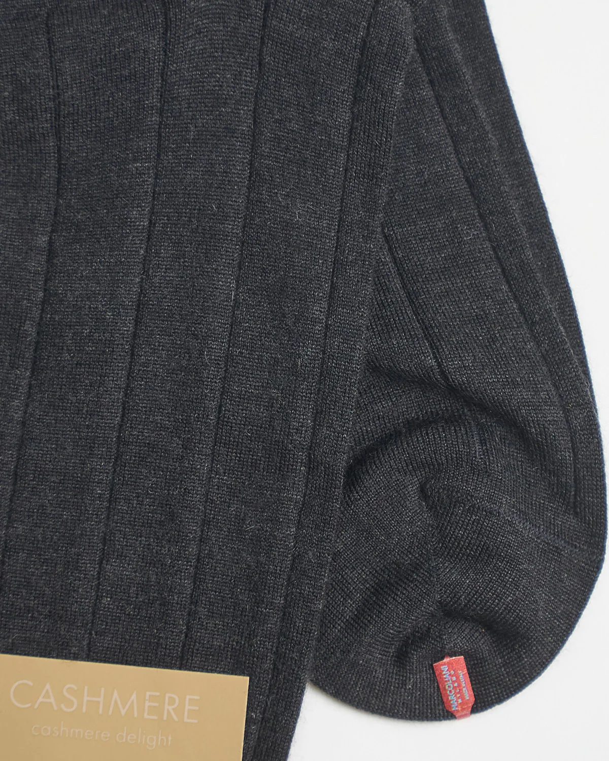 Light Cashmere Ribbed Dress Socks - Image 2